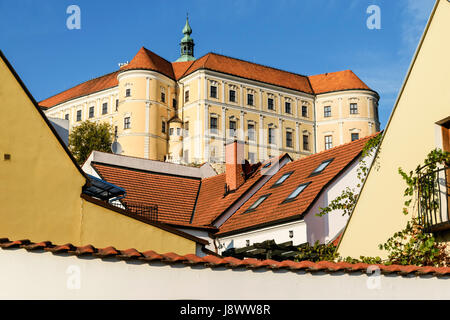 Mikulov in Moravia del Sud, Repubblica Ceca Foto Stock