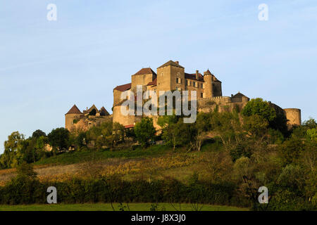Francia, Saône et Loire, Berze Le Chatel, il castello Foto Stock