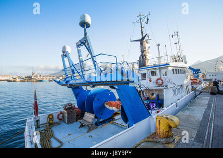 Città del Capo Sud Africa 24 gennaio 2014: il Victoria and Alfred Waterfront è un quartiere commerciale e residenziale zona turistica situata nella tabella Foto Stock