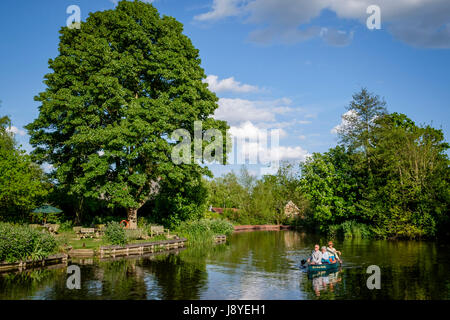 Area intorno al blocco Deadham e Flatford mulino sul fiume Stour, East Bergholt, Suffolk , REGNO UNITO. La zona denominate "Constable Country", in cui la Foto Stock