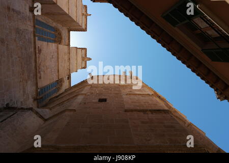 Le pareti della Cattedrale La Seu in Palma de Mallorca, Spagna. Foto Stock