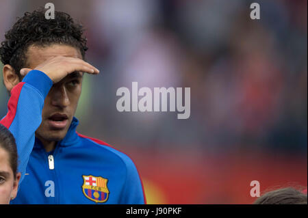 Neymar (Barcellona), 27 maggio 2017 - Calcio : Copa del Rey partita finale tra FC Barcelona 3-1 Deportivo Alaves a Estadio Vicente Calderon di Madrid in Spagna. (Foto di Maurizio Borsari/AFLO) Foto Stock