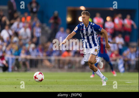 Marcos Llorente (Alaves), 27 maggio 2017 - Calcio : Copa del Rey partita finale tra FC Barcelona 3-1 Deportivo Alaves a Estadio Vicente Calderon di Madrid in Spagna. (Foto di Maurizio Borsari/AFLO) Foto Stock