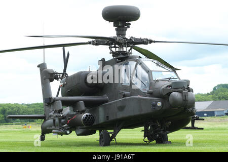 Army Air Corps AH-64 attacco Apache elicottero REGNO UNITO Foto Stock