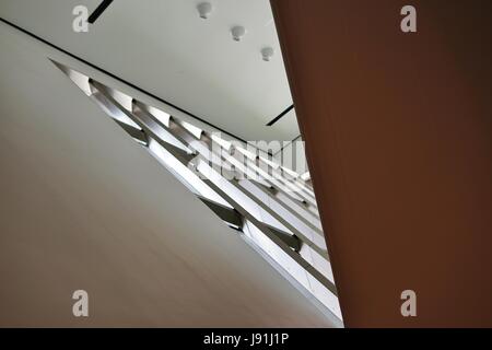 L'Eli e Edythe Broad Art Museum (ampio MSU) all'università di Stato del Michigan progettato dall'architetto Zaha Hadid Foto Stock