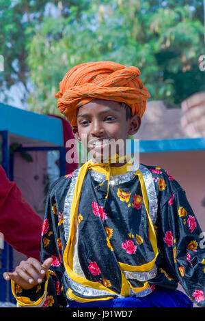 Kalbelia nomadi del Rajasthan, India Foto Stock