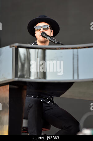 Napa Valley, California, 28 maggio 2017 - Gavin DeGraw al BottleRock Festival - Photo credit: Foto Stock