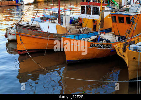 Le navi da carico a 'Puerto de frutos'. Tigre, Buenos Aires, Argentina Foto Stock