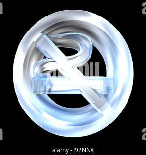 Sigaretta, sigaro, info, vetro, calice, tumbler, pericolo, oggetto, salute Foto Stock