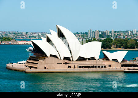 SYDNEY, Australia - 12 dicembre 2016: La Sydney Opera House vista dal Ponte del Porto Foto Stock