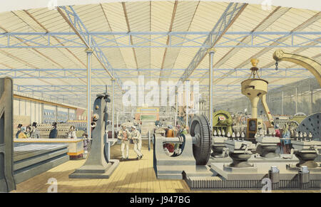 Macchine per movimento Dickinson una serie completa di immagini del grande mostra (1854), vol 2, piastra XXI Royal coll Foto Stock