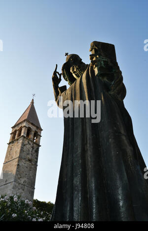 Dito, scultura, muro, barba, Croazia, pareti, split, gesto, torre, dito, Foto Stock