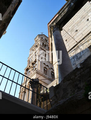 Dito, arco, scultura, muro, barba, Croazia, pareti, split, gesto, tower Foto Stock