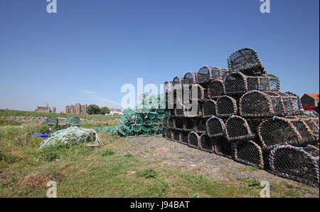 Lindisfarne Northumberland Foto Stock