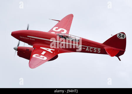 De Havilland Comet chiamò l'aeroplano da corsa Grosvenor House G-ACSS in mostra ad uno spettacolo aereo Foto Stock