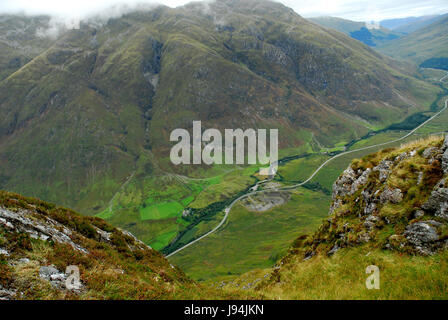 Rock, Scozia, montagna, Street, strada, montagne, vertice, l'Europa, rock, Foto Stock