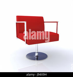 La moderna progettazione chair - red chrome 2 Foto Stock