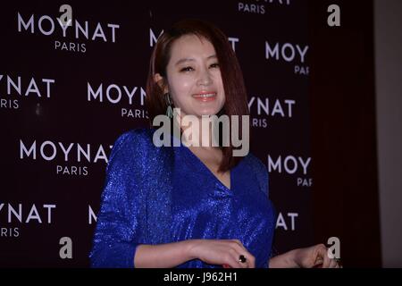 Hye su Kim frequentare Moynat promozione Conferenza di Seoul, Corea del 05 giugno, 2017.(Cina e Corea diritti) Foto Stock