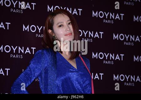 Hye su Kim frequentare Moynat promozione Conferenza di Seoul, Corea del 05 giugno, 2017.(Cina e Corea diritti) Foto Stock