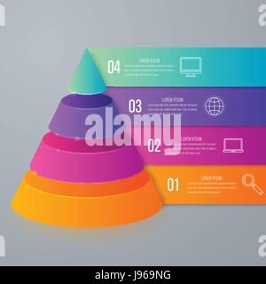 Illustrazione Vettoriale infographics quattro opzioni Illustrazione Vettoriale