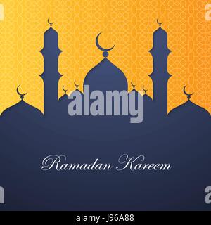 Il Ramadan kareem greeting card modello Illustrazione Vettoriale