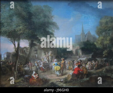 Il Country Dance da Gabriel de Saint Aubin, Getty Center Foto Stock