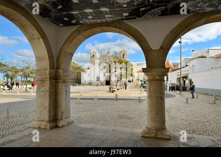 La costruzione del vecchio mercato di schiavi nel XV secolo. Lagos, Portogallo Foto Stock