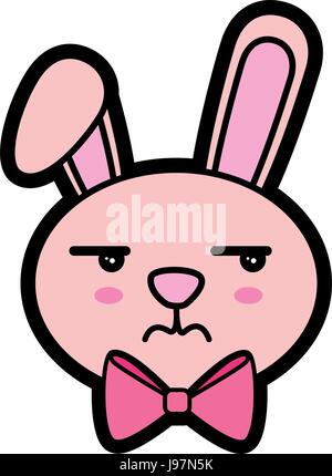 Bunny kawaii cartoon Illustrazione Vettoriale