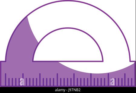 Compasso riga isolata Illustrazione Vettoriale