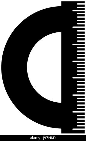 Compasso riga isolata Illustrazione Vettoriale