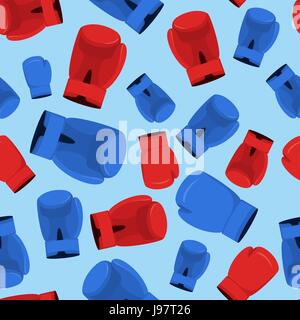 I guantoni Seamless Pattern, sfondo sporst Illustrazione Vettoriale