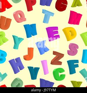 ABC Seamless pattern. Lettere colorate in background. Illustrazione Vettoriale Illustrazione Vettoriale