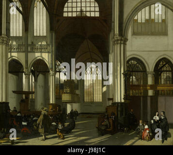 SB 4929 Interieur van de Oude Kerk Foto Stock