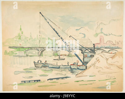 Paul Signac, Le Pont des Arts Foto Stock