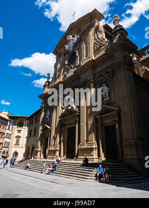 Firenze, Italia - 17 Aprile 2017 - San Gaetano chiesa su una bella giornata a Firenze, Italia. Foto Stock