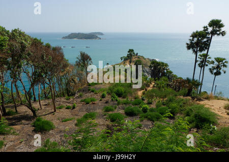 Promthep cape view point - Icona di Phuket, Tailandia. Foto Stock