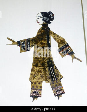 Zhao Kuangyin scortato Jingniang, Cina dinastia Qing, 1644 1911 Annuncio, vacchetta Sichuan Museo Provinciale di Chengdu, Cina DSC04574 Foto Stock