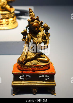 Tara Bianca, nel Tibet Centrale, xix secolo D.C., dorate e bronzo laccato Linden Museum di Stoccarda, Germania DSC03690 Foto Stock