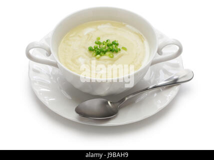 Vichyssoise, freddo la zuppa di patate, americano cucina estiva Foto Stock