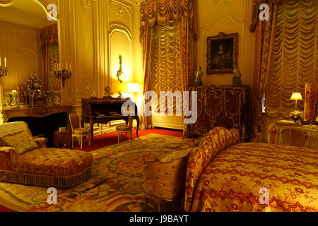 La camera da letto di stato Waddesdon Manor Buckinghamshire, Inghilterra DSC07750 Foto Stock