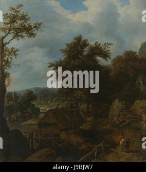 Zweeds landschap met een watermolen Rijksmuseum SK A 691 Foto Stock