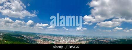 Vista panoramica della città di Stoccarda, Germania Foto Stock