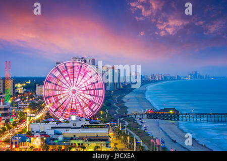 Myrtle Beach, Carolina del Sud, Stati Uniti d'America lo skyline della citta'. Foto Stock