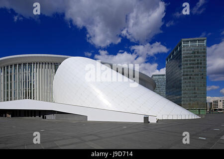 Nuovo Philharmonic Hall su Kirchberg in città di Lussemburgo, Granducato del Lussemburgo, Europa Foto Stock