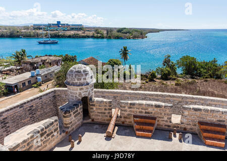 Il Castillo de Jagua fort, eretta nel 1742 dal re Filippo V di Spagna, vicino a Cienfuegos, Cuba, West Indies, dei Caraibi Foto Stock