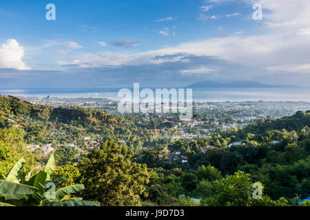 Vista su a Dili, capitale di Timor orientale, Asia sud-orientale, Asia Foto Stock