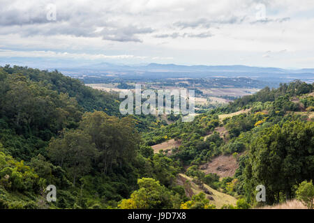 Vista sopra la regione vinicola della Hunter Valley, Nuovo Galles del Sud, Australia Pacific Foto Stock