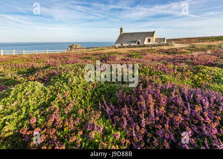 Cappella Saint-They presso Van punto, Cleden-Cap-Sizun, Finisterre, Bretagna, Francia, Europa Foto Stock