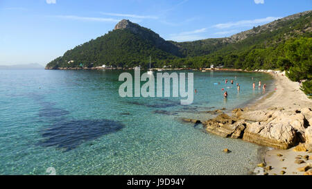 Cala Pi de la Posada, Cap Formentor, Maiorca, isole Baleari, Spagna, Mediterraneo, Europa Foto Stock