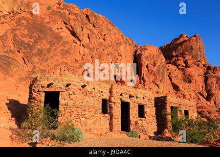 Le cabine, la Valle del Fuoco del parco statale, Overton, Nevada, Stati Uniti d'America, America del Nord Foto Stock